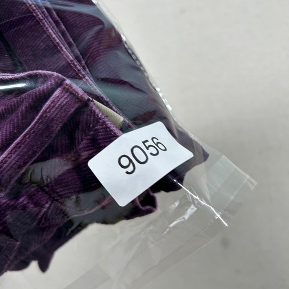 LL Bean Corduroy Pants Womens 20t Tall Grape Purple Straight High Rise Outdoor - Picture 9 of 9